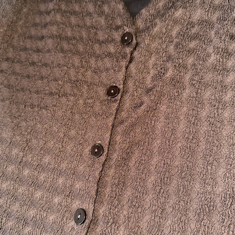 Dynamite Brown V-Neck Vest - Picture 3 of 5